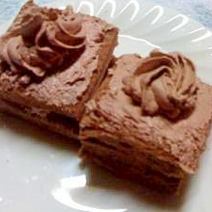 チョコ食パンで簡単チョコレートケーキ バレンタイン レシピ 作り方 By Earlさんのgrey 楽天レシピ チョコ食パンで簡単チョコレートケーキ バレンタイン レシピ 作り方 By Earlさんのgrey 楽天レシピ